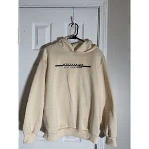SHEIN Kids Youth Hoodie Size 14Y Cream “Brilliant” Sweatshirt